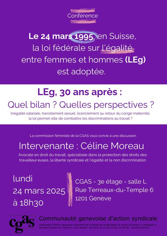 Flyer 24 mars 2025 - 30 ans LEg
